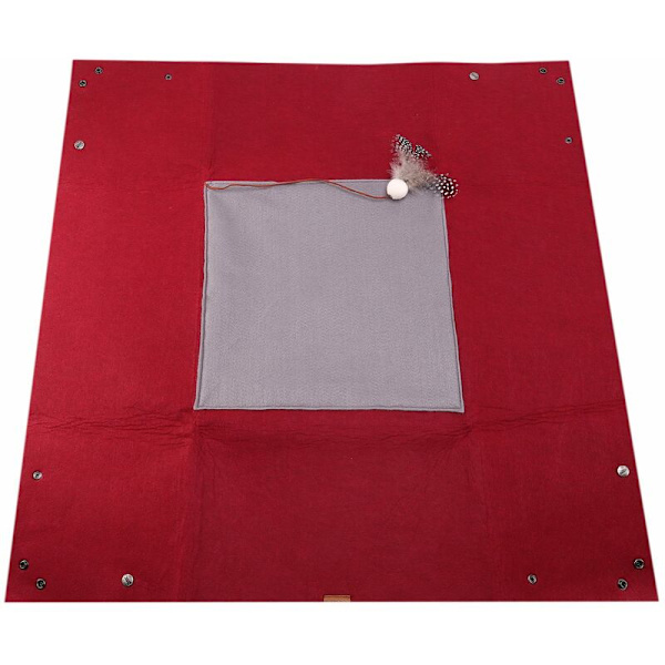 Husdjursbo Pet Litter för Original Design Kattbädd Multifunktionell Katt Husdjursmatta Röd