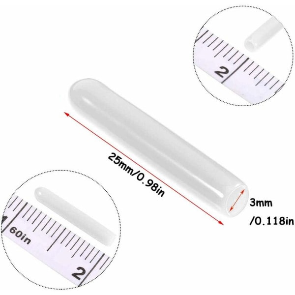 120 kappaletta astianpesukoneen korkkeja, sisähalkaisija 3 mm PVC-suojakuori, astiakori, 325 mm (valkoinen)