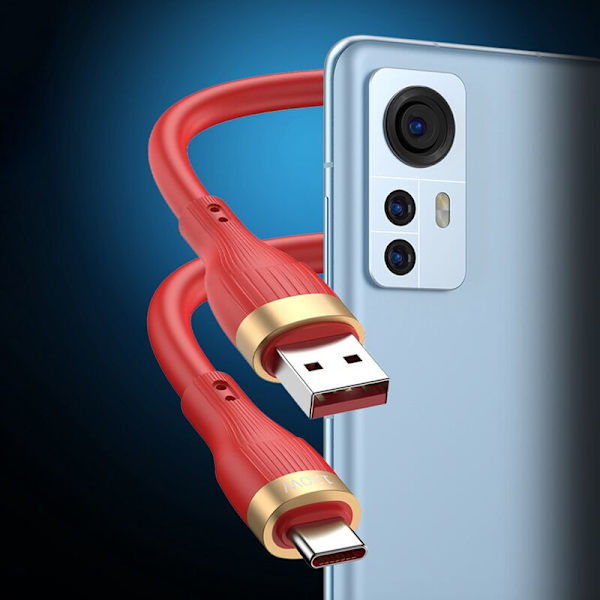 USB-kaapeli Uusi 120W 6Ft Type C -kaapelilaturi Android-laitteille Supernopea latauskaapeli - Musta
