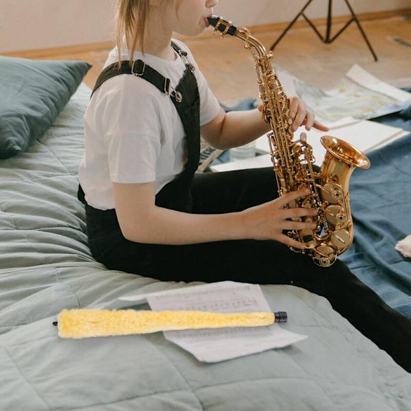 Rengöringsborste Padskydd för Altsaxofon Saxofon Mjuk Hållbar