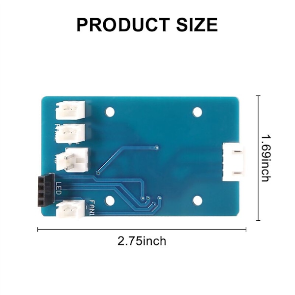 3D-skrivartillbehör Hot End PCB-adapterkort och 24-stifts kabelset för Artillery X1 3D-skrivare