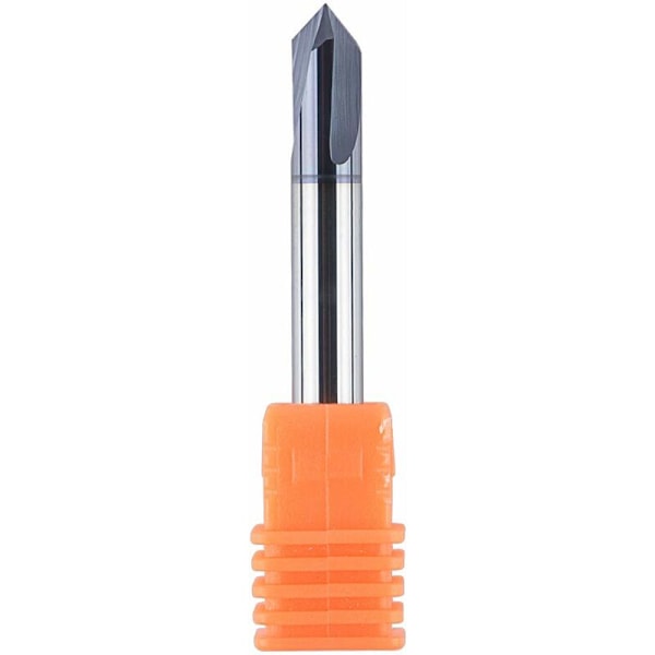 3 stk. 6mm 90 Graders Tarformet Fræser Fløjte Dækket V-Skærer Solid Tungsten Carbide CNC Chamfer Fræser Professionel til Trimning og Afskæring