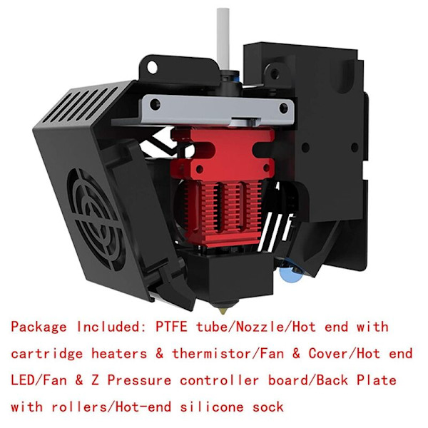 Fuldmonteret 3D-printerekstruderkit - 6 SE, SE Hot End med 4 0,4 mm dyser