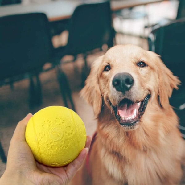 Hunde Bold Legetøj Hund Godbid Bold, Bidresistent Gummi Foderbold til Hundens Træningsspil IQ Træningsbold Grøn
