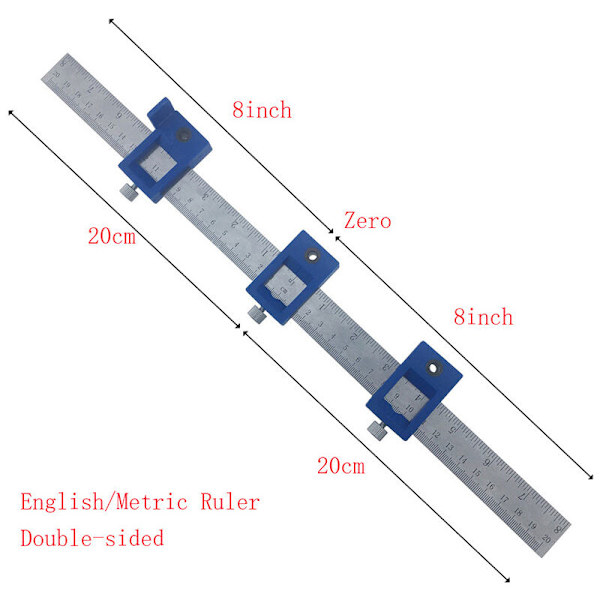Træværktøjsskuffe CM/Tommer Positionsskab Hardware Jig Guide Wit