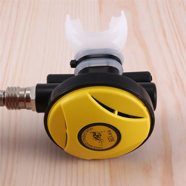 Scuba Diving Regulator Dyk Snorkelrör Snorkelutrustning Tryckreducerare 2E Scuba Diving Regulator-Gul