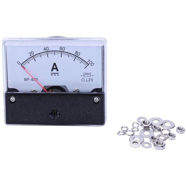3X Amperemeter Ampere DC-100A -670