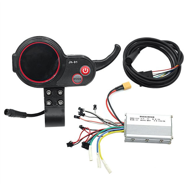 -01 Mittaritaulu LCD-näyttö 6PIN+36V 19A Hallless Harjaton Ohjain Sähköpotkulaudalle E-pyörän Tarvikkeille