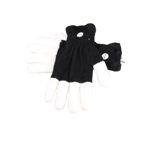 LED Rave Gloves Light Finger Glitter Gloves Unisex par