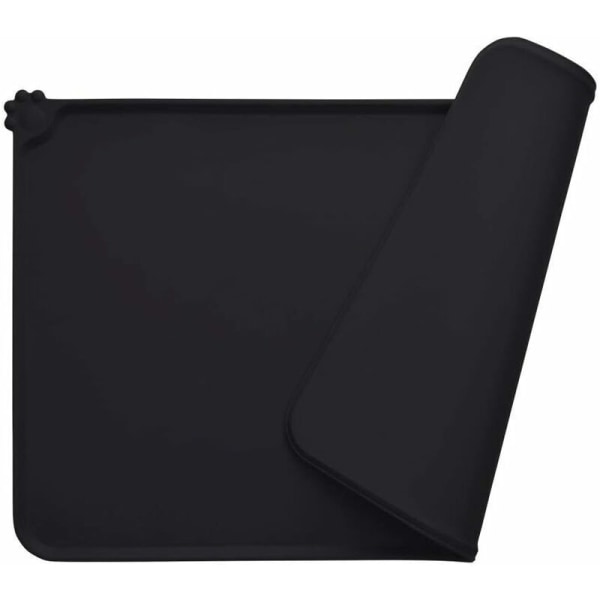 Hundeskål måtte, SiliCone kattefodermåtte FDA-standarder, vandtæt og skridsikker, 47 x 30 cm -
