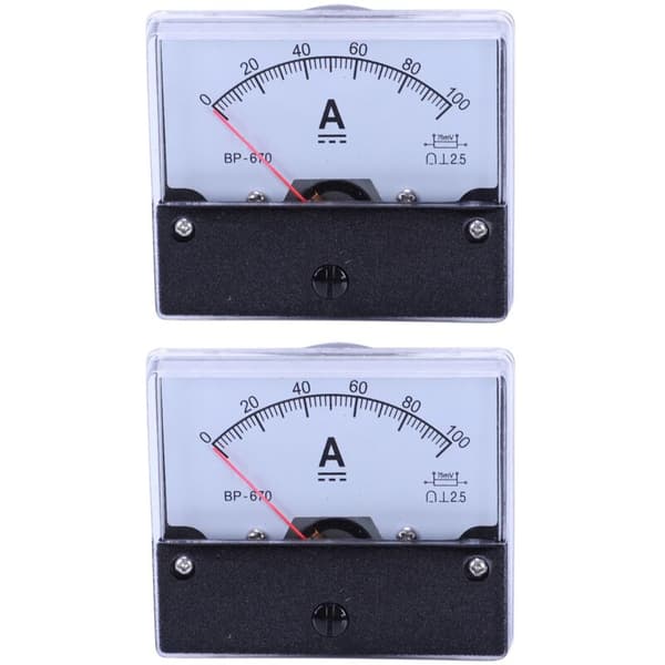 2X Ampere Meter DC-100A -670