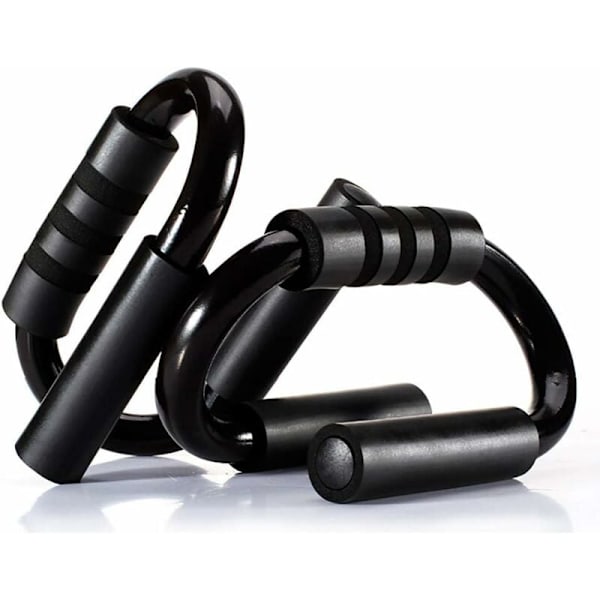 S-formade 1 par push-up-handtag Push-up-stänger Bröststångsstöd för män och kvinnor Gymövningsträning Fitness Bröst Arm Axel-