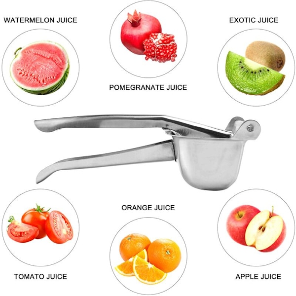 Rustfritt stål sitronpresser sitruspresser håndpress tung manuell juicepresse - 50 filterposer