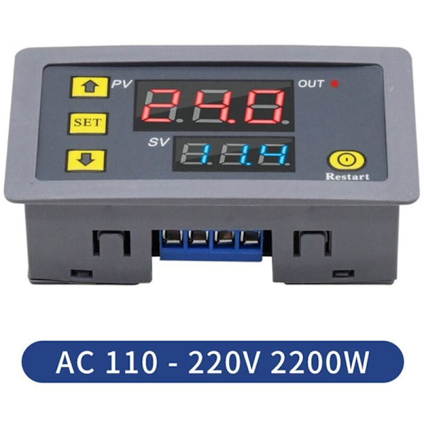 Digital tidrelä LED-display cykeltimer kontrollbrytare justerbar tidrelä tidbrytare AC110-220V
