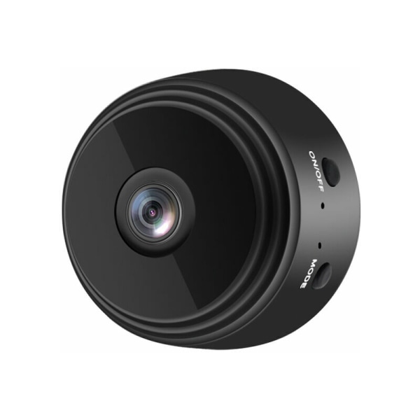 Mini WiFi trådløst kamera Lite sikkerhetskamera, med sanntidslyd og videofeed svart