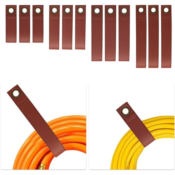 12 st kraftiga förvaringsremmar, förlängningssladdsförvaring, väggmonterade förvaringskrokar, sladdhållare, kabelremmar
