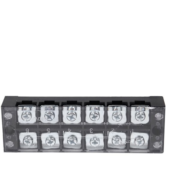 2 st plastfodral 45A 6-positions klämlist Klämlister