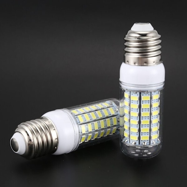 2 stk. energibesparende pærer E27 220V 69 SMD 5730 1500LM 6000-6500K LED-majspærer