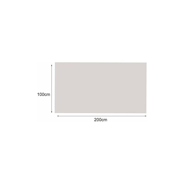 Klar Vattentät Presenning Med Öglor - 2 x 1m - Vikbar Väderbeständig Presenning - Rep Ingår HIASDFLS