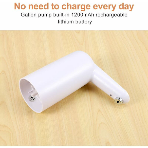 Flaska Dispenser, USB-laddning Universell Elektrisk Läckagesäker Drickpump för 2 till 5 Gallons Behållare för Inomhus- och Utomhusaktiviteter
