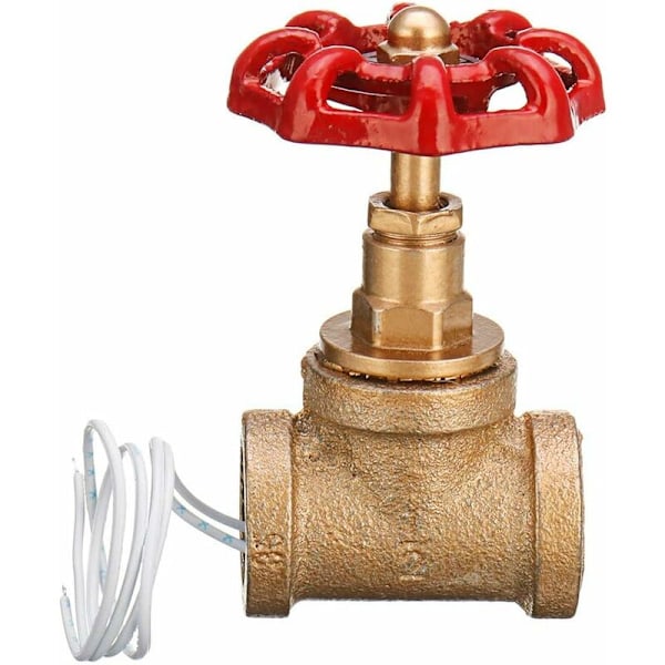Vintage Steampunk 1/2 Tums Röd Handtags Stoppventil Ljusströmbrytare Med Tråd För Vattenrörslampa HIASDFLS