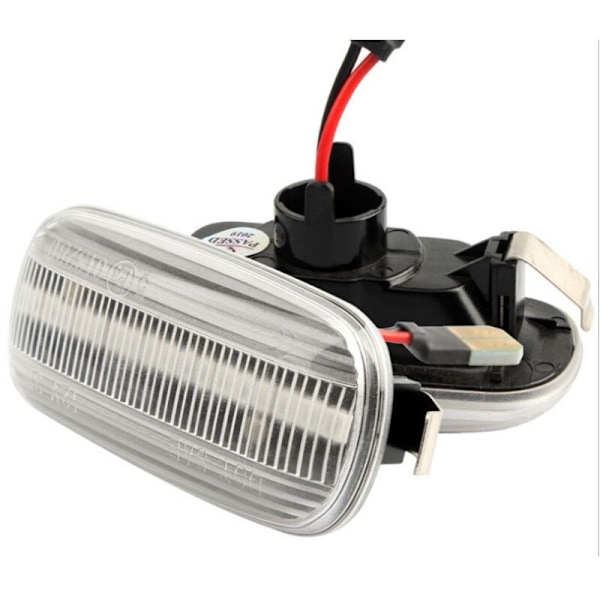 2 stk LED-linse sidemarkør blinklys for A4 S4 B6 B7 A6 C5 TT A8