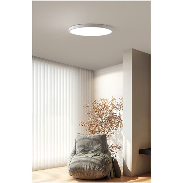 Minimalistisk ultra-tynn LED-taklampe, diameter 23 cm, hvitt lys, 220V, egnet for soverom, kontorer og stuer
