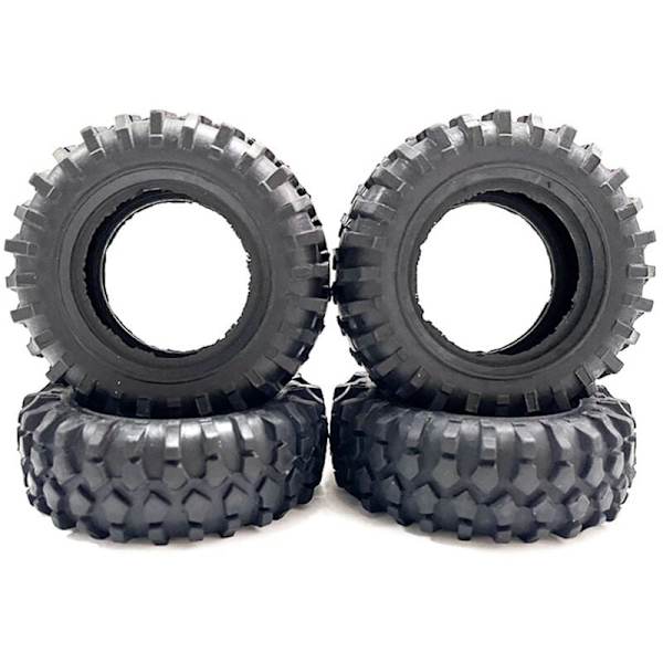 55mm 360G 1,3 tums Beadlock-hjul med mässingsring för 1/24 RC Crawler Car Axial SCX24 FMS FCX24 Enduro24 Uppgraderingar,1