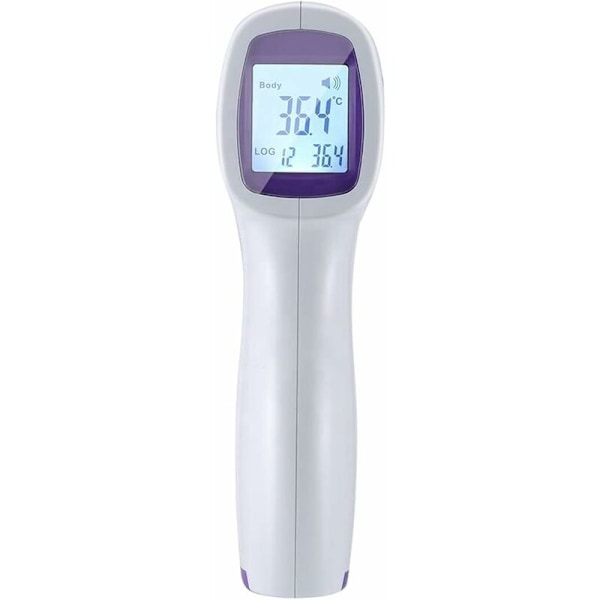 Medicinsk infrarød pandetermometer Berøringsfri termometer til voksne børn baby, LCD-displaytilstand med farverige indikatorer Lydindstilling og