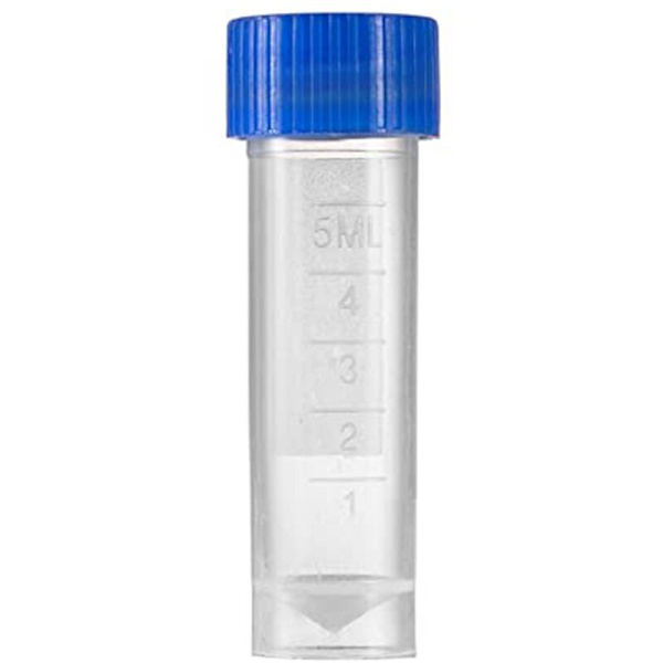 200 kpl 5 ml muoviset asteikolliset pullot säilytysastia koeputket ruuvikorkilla