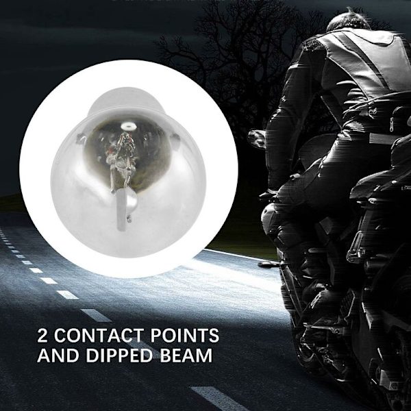 Motorcykel Belysning 10x Forlygte Pære 12v 35w B35 Ba20d Glas Passer Til Gy6 Atv Moped Scooter
