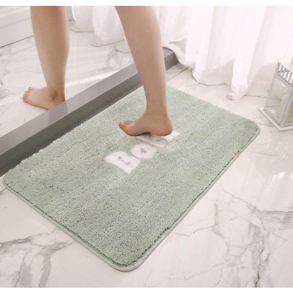 Enkla halkfria golvmattor för badrum, absorberande golvmattor för hemmet (blå, 40x60 cm)