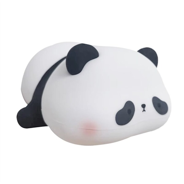 Panda Nattlampa, Matkvalitet Silikon, Uppladdningsbar, Rolig Lampa för Sovrum, Justerbar Ljusstyrka, Sött Saker för Pojkar och Flickor