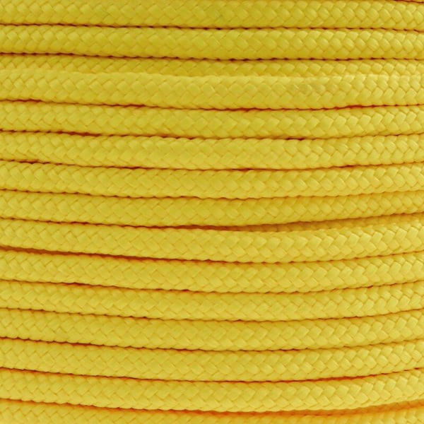 Gult PP flertrådet flettet design tau 100 m x 6 mm