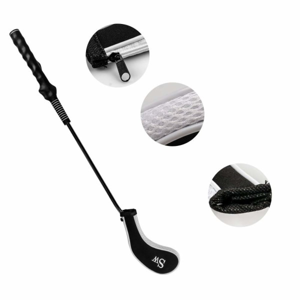 10 stykker golfhodedeksel Golfkøllebeskyttelse med golfhodedeksel, trykk med lang hals og 1 stykke golfkøllebørste