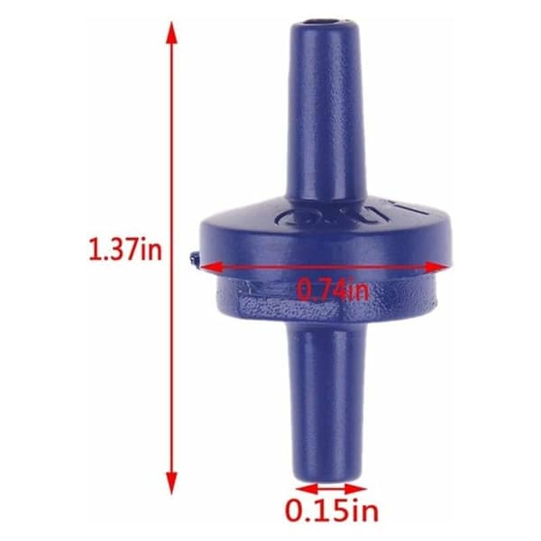 5 st/set Luftpumpens backventil Envägs backventil Akvarium Fisk Vattentank Luftpump