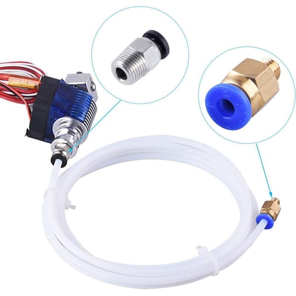2 x 2 m 3D-printer ID 2 mm OD4 mm slange med 4 PC4-M6 4 PC4-M10 pneumatiske stik til Reprap 3D-printer 1,75 mm