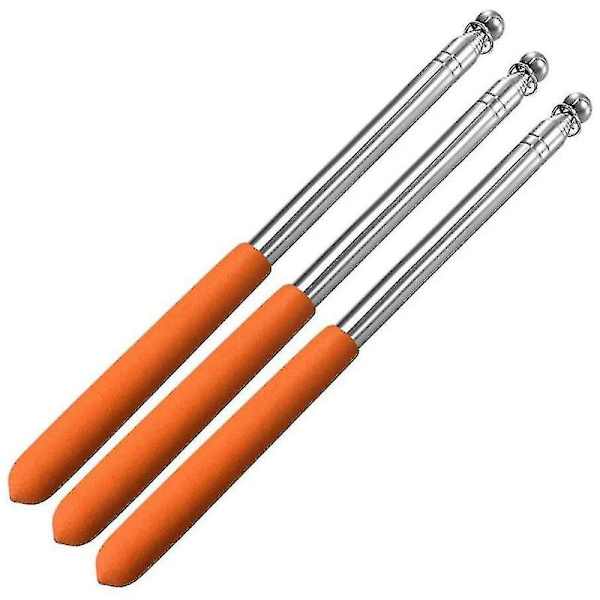 1,2 m Retractable Guide Flaggstang Blå Rustfritt Stål Undervisning Pekepinne