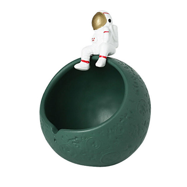 Astronaut Figurines Förvaring Harts Statyer för Kosmonaut Dekoration Astronaut Förvaring Skulptur, B