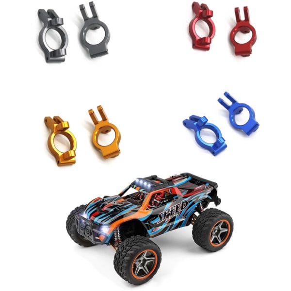 Metal C-Hub Bærer Caster Blok til 104009 12402-A RC Bil Opgraderinger Dele Tilbehør, Rød