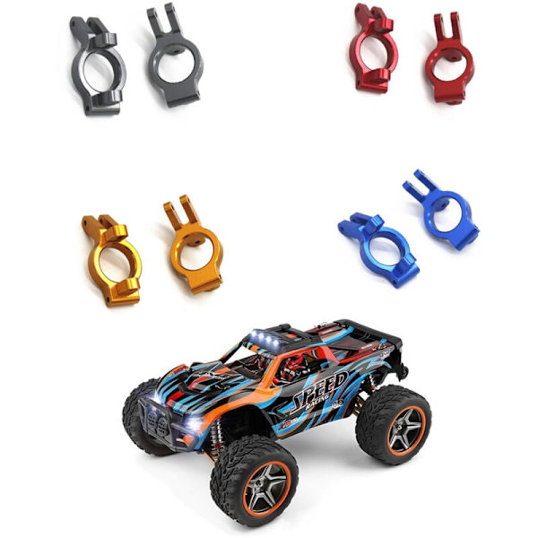 Metall C-Hub bærer caster blokk for 104009 12402-A RC bil oppgraderinger deler tilbehør, rød