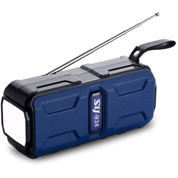 Nødvejr Radio-1200Ah Familie Camping Overlevelses SOS Oplader Lommelygte med Bluetooth Højttaler A