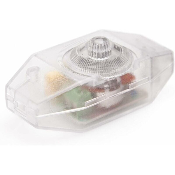 LED-dimmer (ledning) - 1 til 60 W - Trinnløs dimming - Kompatibel med glødepærer - På/Av - Spenning 220 til 230 V - Dimmeledning - T