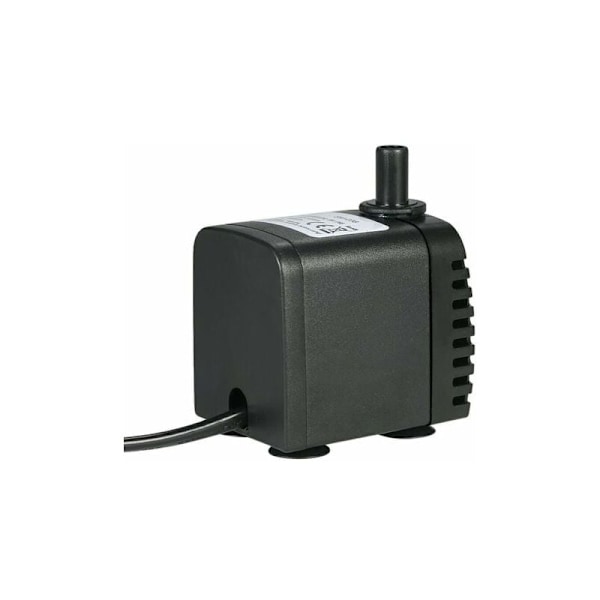 Doppeldyspump, 600L/H 8W Ultraljudsvattenpump med 4 Sugkoppsfötter för Fontäner Fisktankar Hydroponiska System med 2 Munstycken