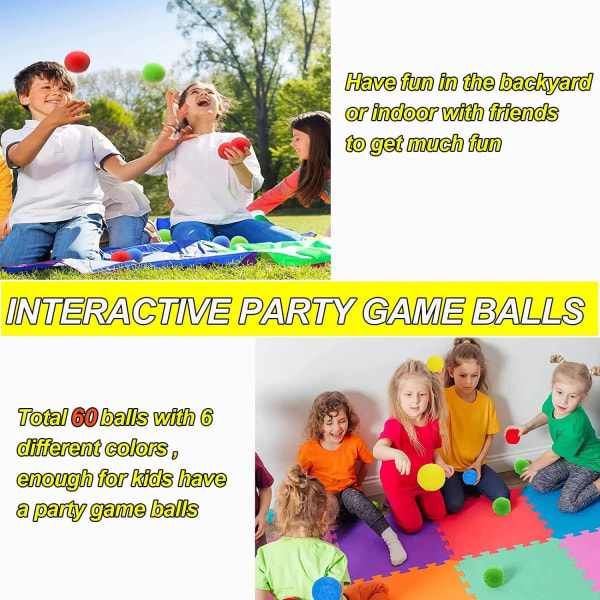 60 stykker gjenbrukbare vannballonger, gjenbrukbare vannballonger for utendørs leker og spill, vannleker for barn og voksne gutter og jenter