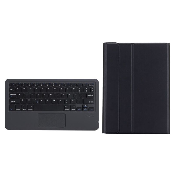 Tabletfodral + for M10 plus 10,3 tommers lærveske Flip Tablet Stand med Bluetooth (svart)
