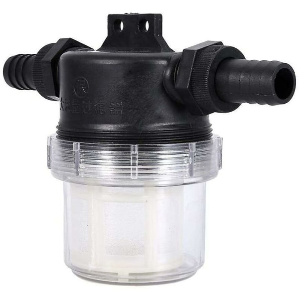Vannpumpefilter Nettsprinkler Justerbar Inline Transparent Mesh Sil Vanningsverktøy for Hagevannpumpe（grensesnitt：20mm）