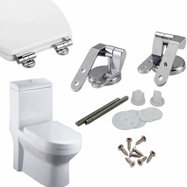 WC-istuimen saranan korjauskiinnikkeet Sinkkiseos WC-istuimen sarana Istuimen sarana puulle, hartsi MDF WC-istuimelle