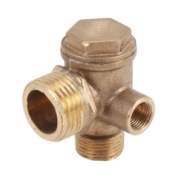 1 Trevejs Luftkompressor Tilbageventil Direkte Forbindelse Luftkompressor Tilbageventil, Ventilport: 20Mm 16Mm 10Mm