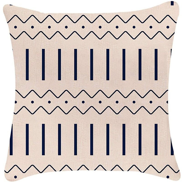 Kuddfodral 18X18 Modern Soffa Kuddfodral, Dekorativt Utomhus Kuddfodral för Soffa Soffa A